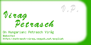 virag petrasch business card